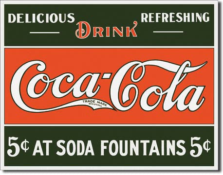COKE 5 cents at Fountain - 1052