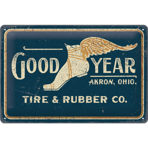 Goodyear - Wing Foot Logo 1901 - Skilti