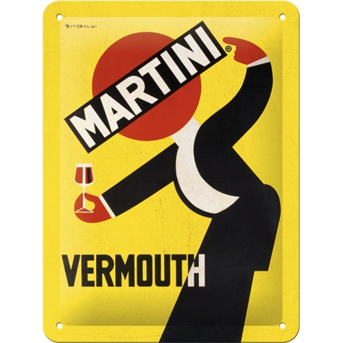 Martini - Vermouth Waiter Yellow - skilti
