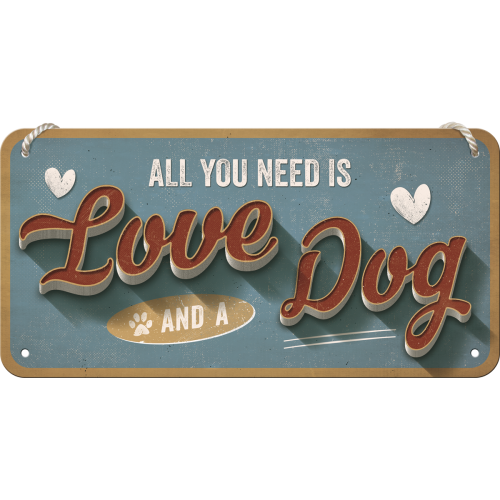 Love Dog - Hangandi Skilti