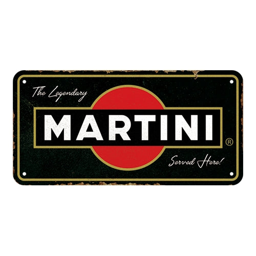 Martini - Served Here - Hangandi Skilti