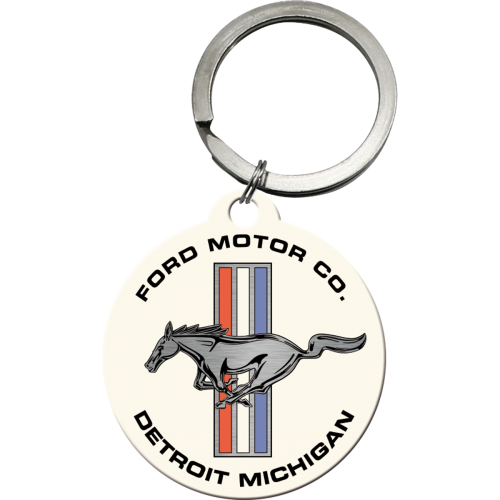Lyklakippa - Ford Mustang - Horse & Stripes Logo