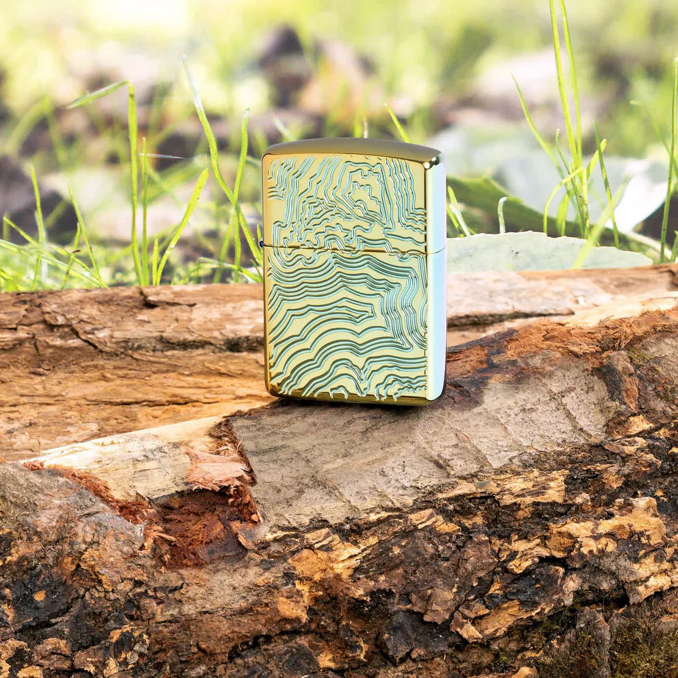 Zippo Topographical Map - Kveikjari