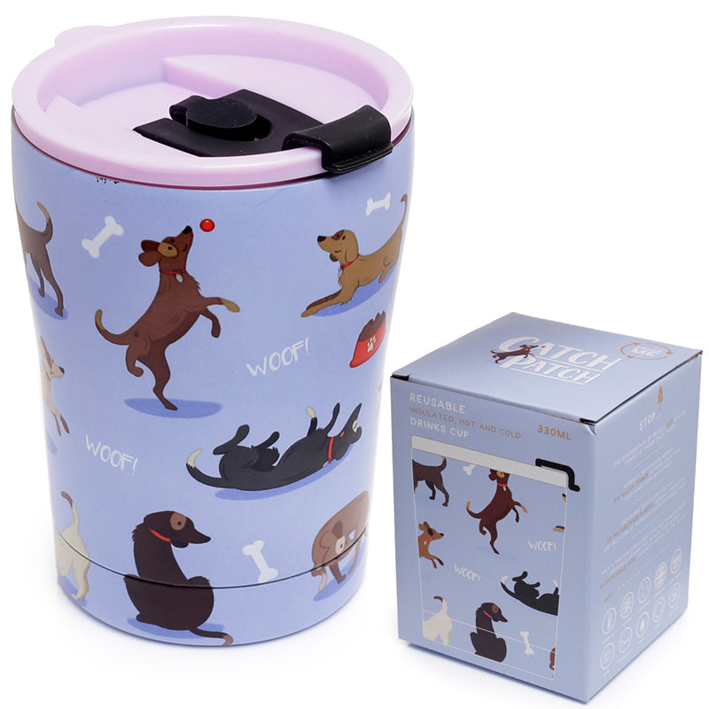 Catch Patch Dog - stál ferðabolli