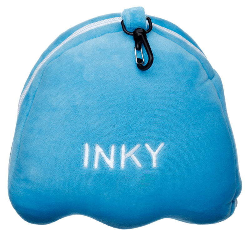 Relaxeazzz Pac-Man Blue Ghost - ferða púði og augngríma