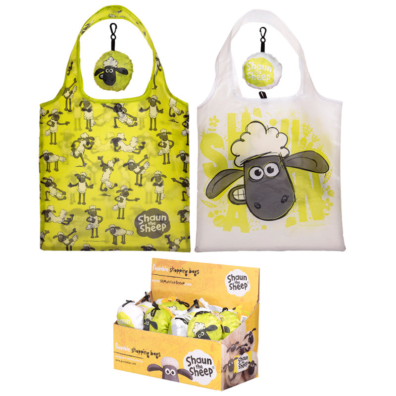 Shaun the Sheep innkaupapokar - samanbrjótanlegir