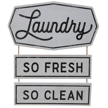 Fresh & Clean Laundry - Viðarskilti