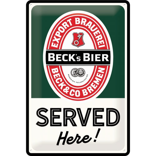 Beck´s Served here - Skilti