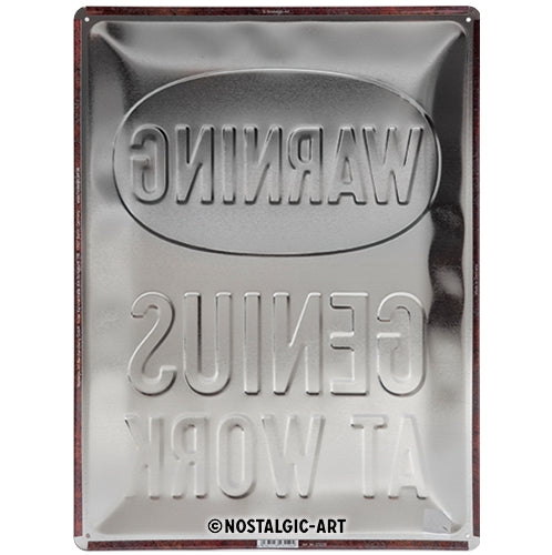 Genius at Work - Skilti