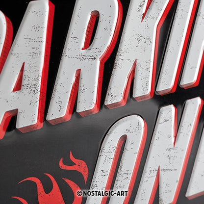 Biker Parking Only - Helmet - Skilti