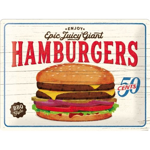 Hamburgers - Skilti