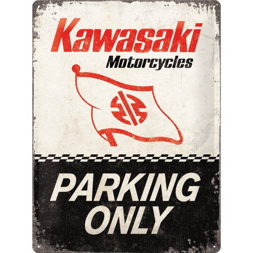 Kawasaki Parking Only - skilti
