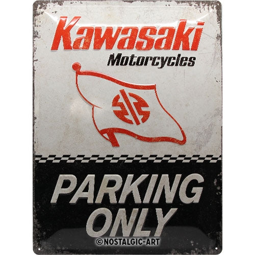 Kawasaki Parking Only - skilti