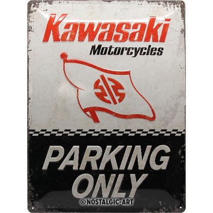 Kawasaki Parking Only - skilti