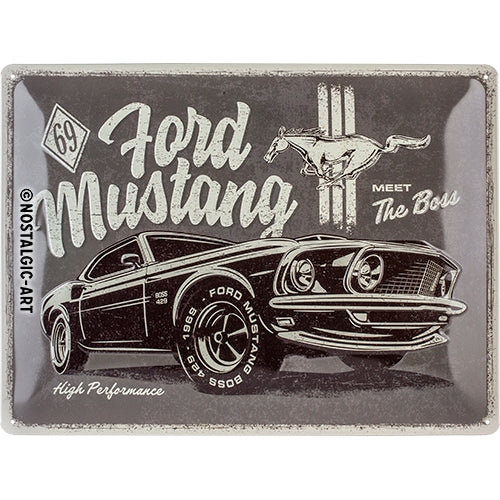 Ford Mustang The Boss - skilti