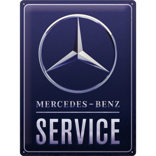 Mercedes Benz Service - Blue  - Skilti