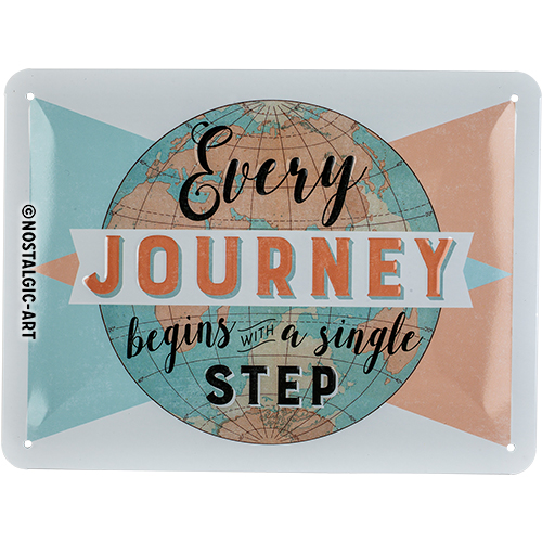 Every Journey begins - Skilti
