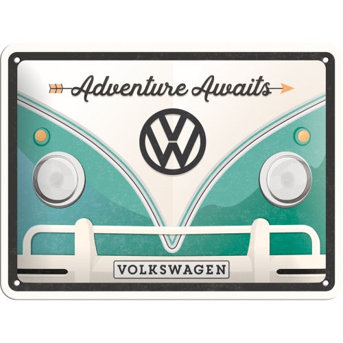 VW Bulli - Adventure Awaits - Skilti
