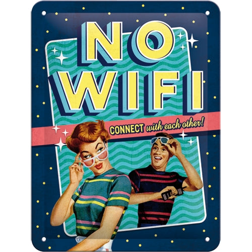 NO WIFI - Skilti