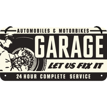 Garage - Let Us Fix It - Hangandi Skilti