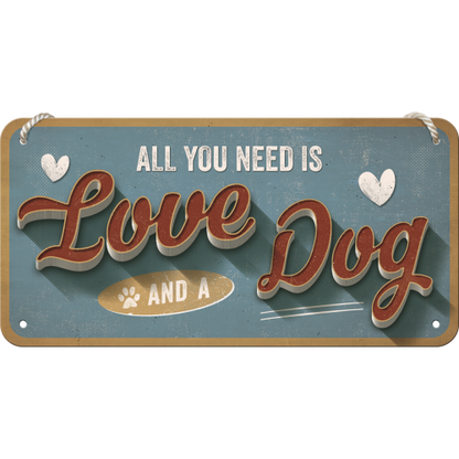 Love Dog - Hangandi Skilti