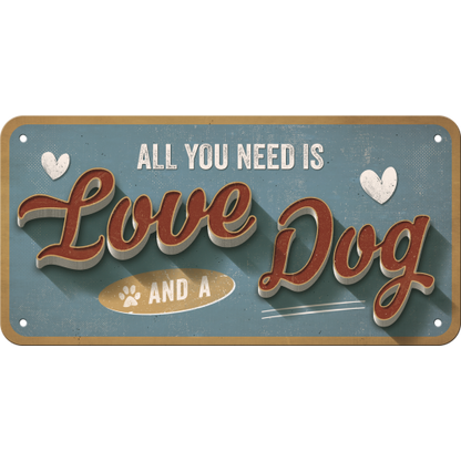 Love Dog - Hangandi Skilti