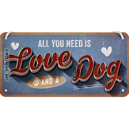 Love Dog - Hangandi Skilti