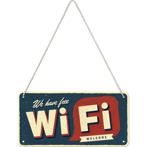 Free WI-FI - Hangandi Skilti