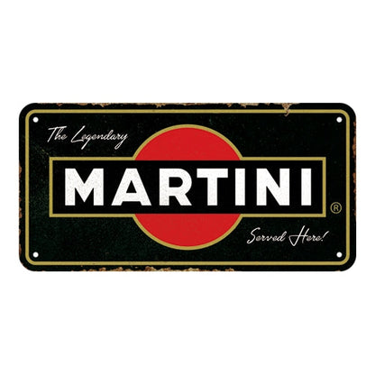 Martini - Served Here - Hangandi Skilti
