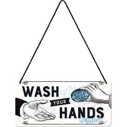Wash Your Hands - Hangandi Skilti