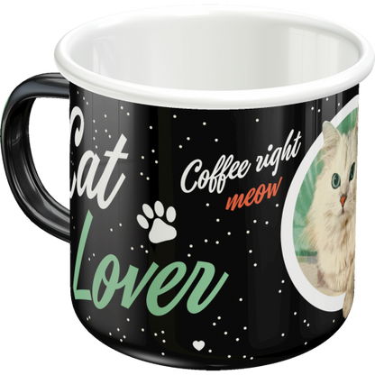 Bolli - Enamel Mug Cat Lover Black