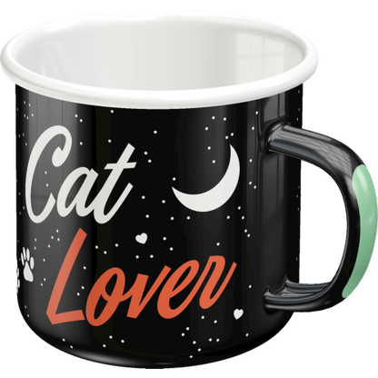 Bolli - Enamel Mug Cat Lover Black
