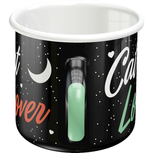 Bolli - Enamel Mug Cat Lover Black