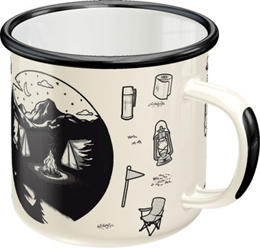 Bolli - Enamel Mug Enjoy Where You Are Now