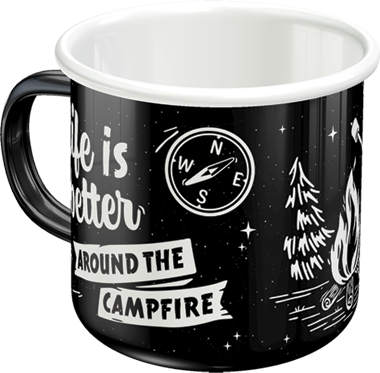 Bolli - Enamel Mug Life Is Better Around The Campfire