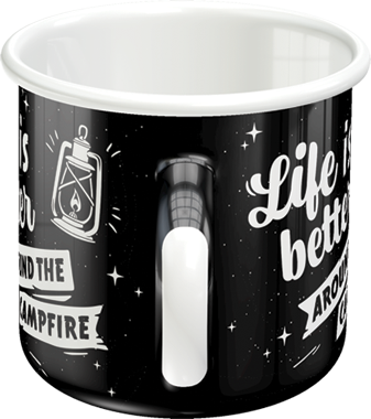 Bolli - Enamel Mug Life Is Better Around The Campfire