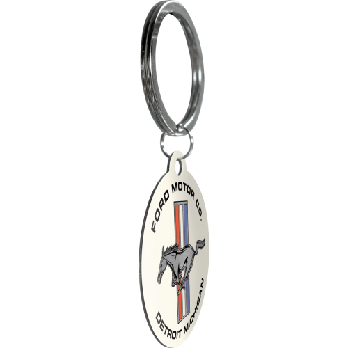 Lyklakippa -  Ford Mustang - Horse & Stripes Logo