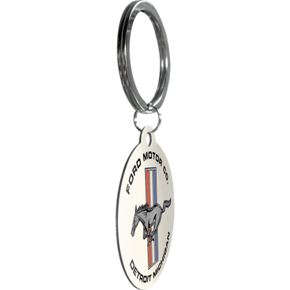 Lyklakippa -  Ford Mustang - Horse & Stripes Logo