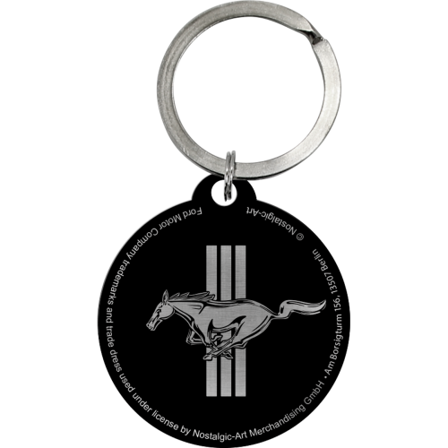 Lyklakippa -  Ford Mustang - Horse & Stripes Logo