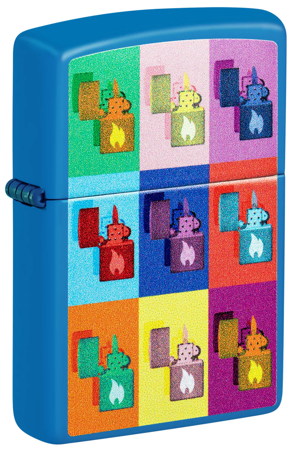 Zippo Pop Art Collage Sky Blue - Kveikjari