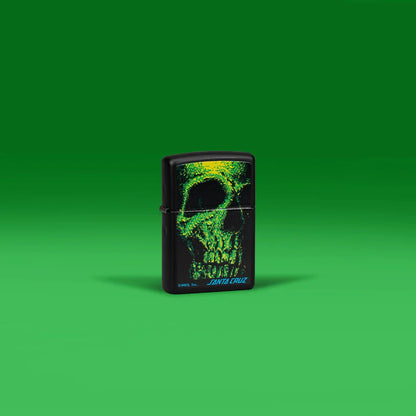 Zippo Santa Cruz Skull Black Matte - Kveikjari