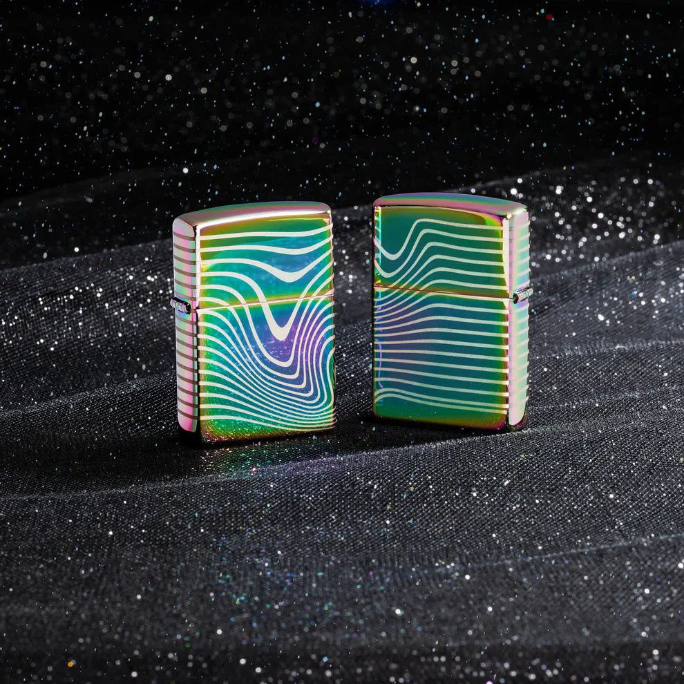 Zippo Wavy Pattern Multi Color - Kveikjari
