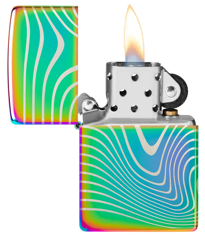 Zippo Wavy Pattern Multi Color - Kveikjari