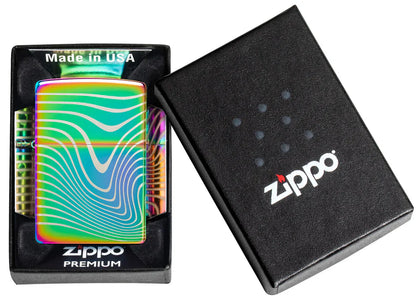 Zippo Wavy Pattern Multi Color - Kveikjari