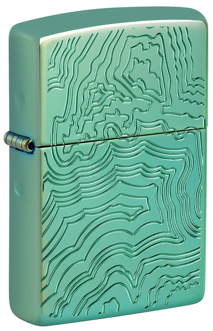 Zippo Topographical Map - Kveikjari