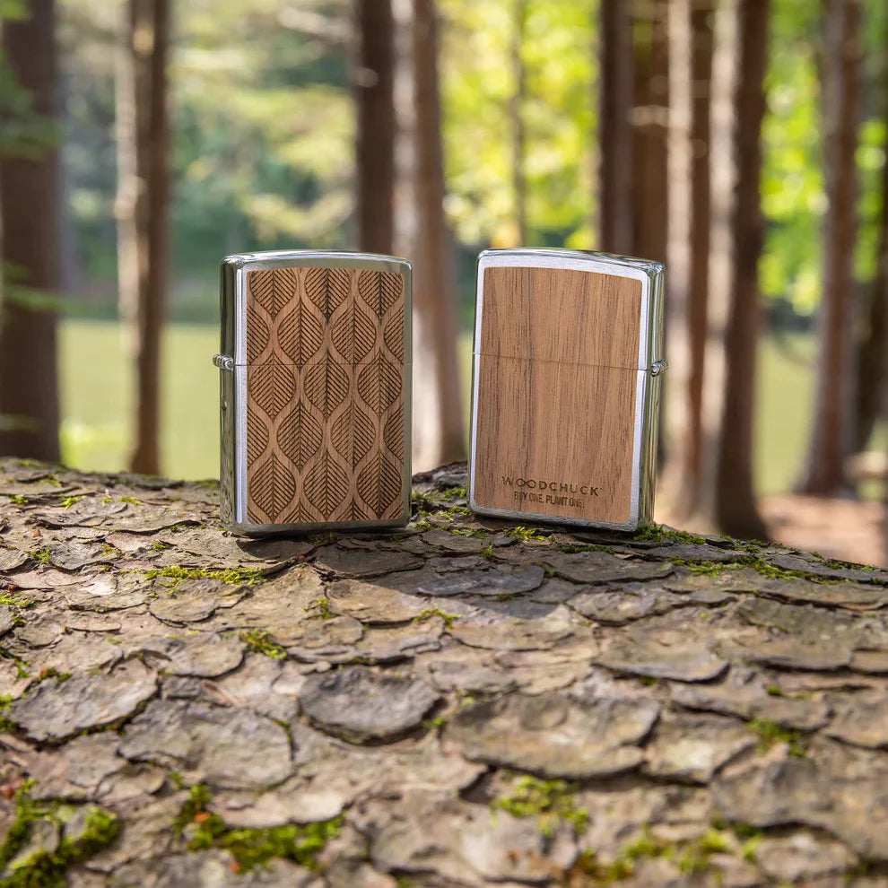 Zippo Woodchuck Walnut Leaves - Kveikjari
