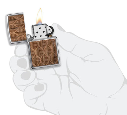 Zippo Woodchuck Walnut Leaves - Kveikjari