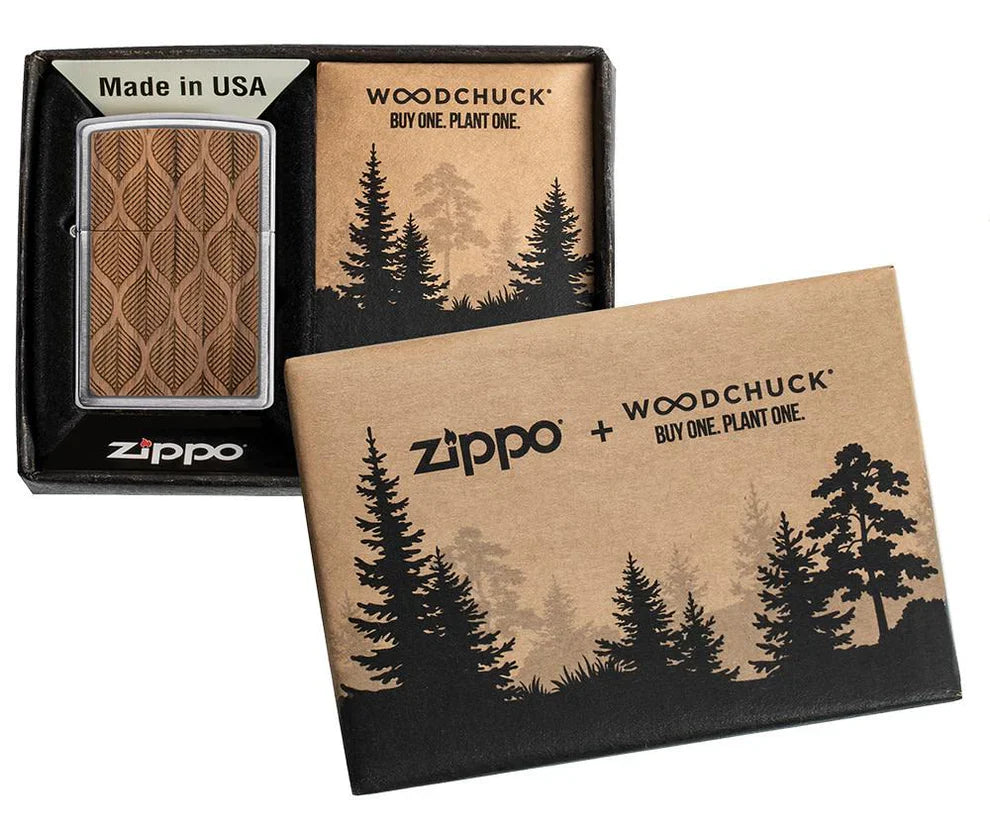 Zippo Woodchuck Walnut Leaves - Kveikjari