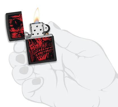 Zippo Red Skull Design - Kveikjari