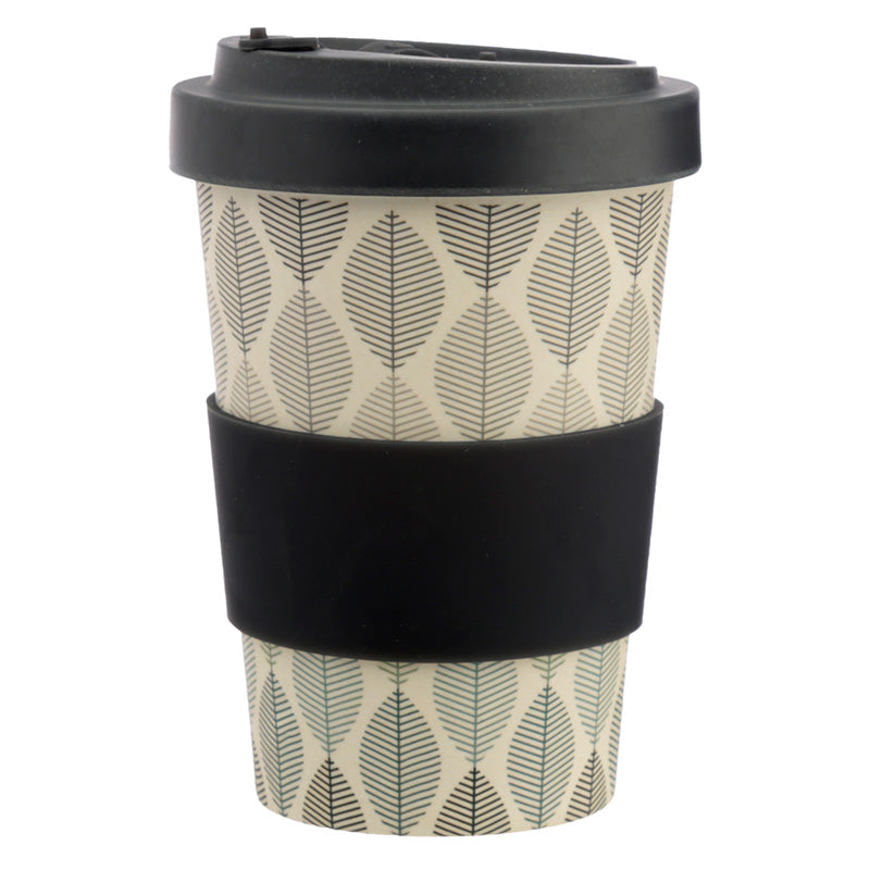 Geometric Leaf - bambus ferðabolli